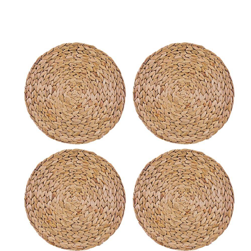 Creative Tops Water Hyacinth Pack of 4 Round Placemats